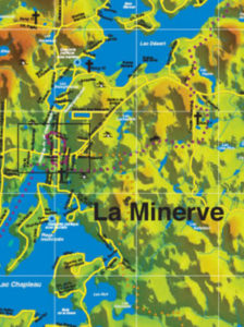 Carte municipalité La Minerve