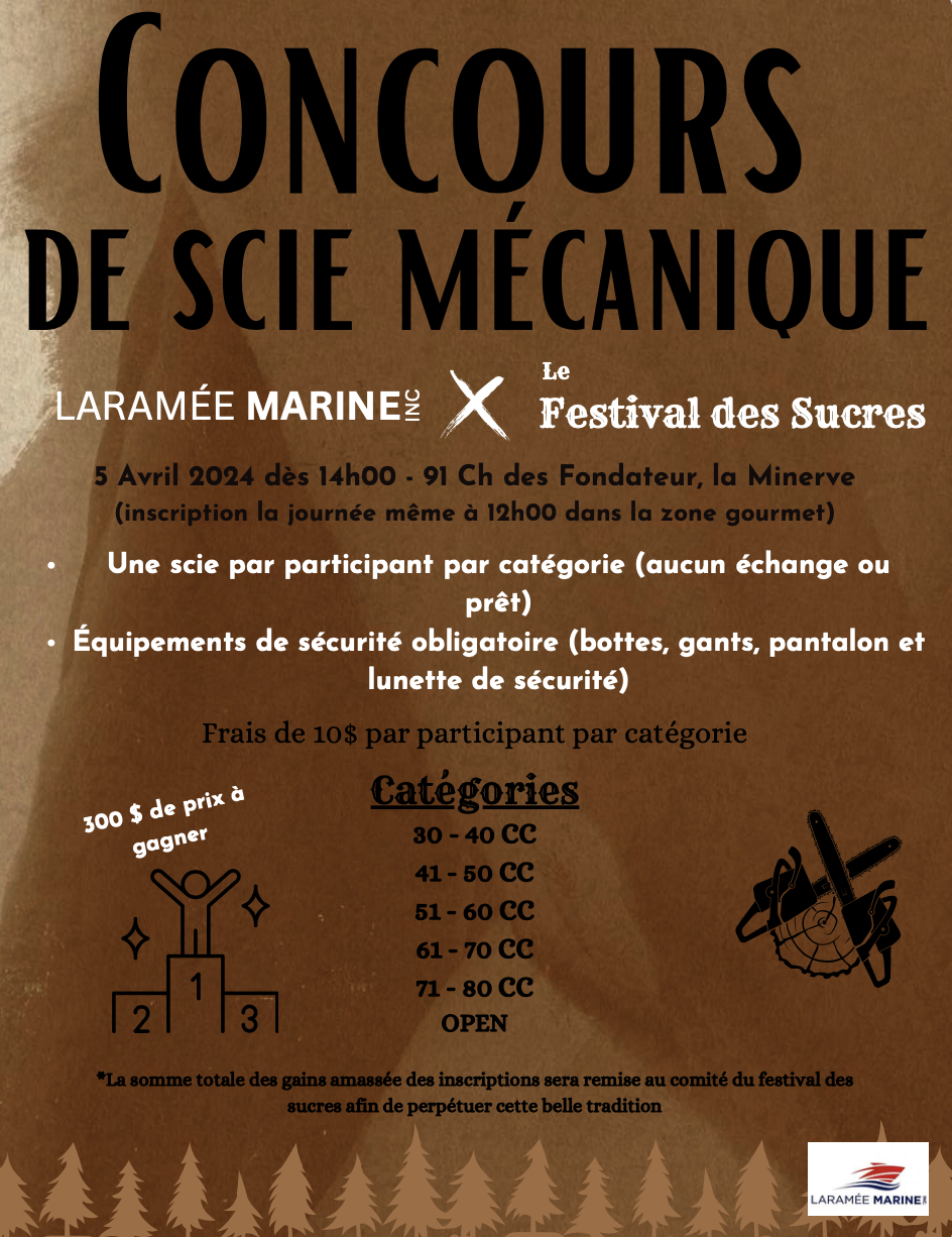 festival des sucres concours de scie mécanique